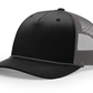 Richardson Headwear One Size / Black/Charcoal Richardson - Five-Panel Trucker Rope Cap