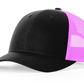 Richardson Headwear One Size / Black/Neon Pink Richardson - Low Pro Trucker Cap
