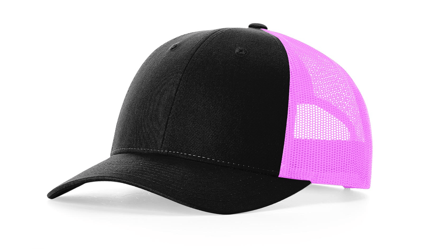 Richardson Headwear One Size / Black/Neon Pink Richardson - Low Pro Trucker Cap