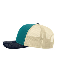 Richardson Headwear One Size / Blue Teal/Birch/Navy Richardson - 3-Color Snapback Trucker Cap