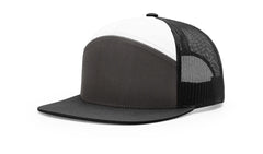 Richardson Headwear One Size / Charcoal / Black / White Richardson - Seven-Panel Trucker Cap