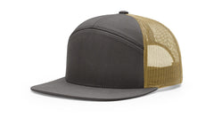 Richardson Headwear One Size / Charcoal / Old Gold Richardson - Seven-Panel Trucker Cap