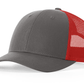 Richardson Headwear One Size / Charcoal/Red Richardson - Low Pro Trucker Cap