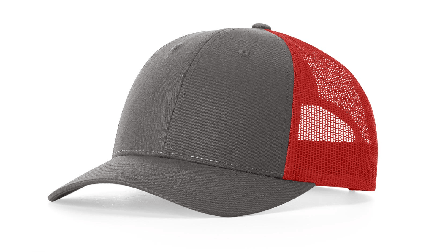 Richardson Headwear One Size / Charcoal/Red Richardson - Low Pro Trucker Cap