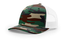 Richardson Headwear One Size / Green Camo/White Richardson - Five-Panel Printed Trucker Cap