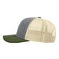Richardson Headwear One Size / Heather Grey/ Birch/ Army Olive Richardson - 3-Color Snapback Trucker Cap