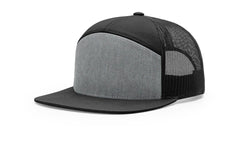 Richardson Headwear One Size / Heather Grey / Black Richardson - Seven-Panel Trucker Cap