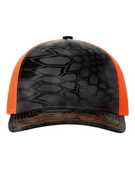 Richardson Headwear One Size / Kryptek Typhon/Neon Orange Richardson - Five-Panel Printed Trucker Cap