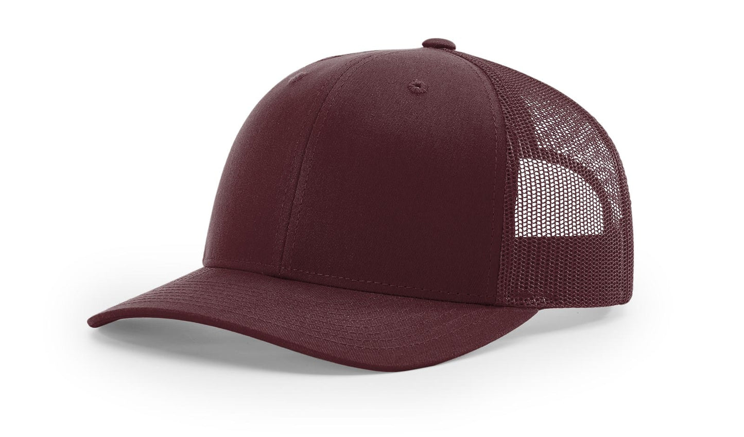 Richardson Headwear One Size / Maroon Richardson - Solid Snapback Trucker Cap
