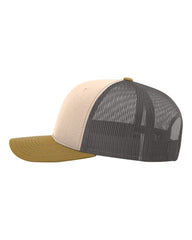 Richardson Headwear One Size / Mink Beige/Charcoal/Amber Gold Richardson - 3-Color Snapback Trucker Cap