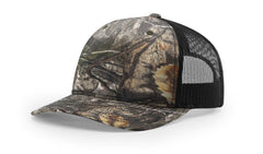 Richardson Headwear One Size / Mossy Oak Country DNA/Black Richardson - Five-Panel Printed Trucker Cap