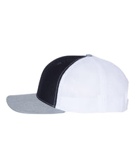 Richardson Headwear One Size / Navy/White/Heather Grey Richardson - 3-Color Snapback Trucker Cap