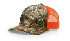 Richardson Headwear One Size / Realtree Edge/Neon Orange Richardson - Five-Panel Printed Trucker Cap