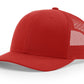 Richardson Headwear One Size / Red Richardson - Solid Snapback Trucker Cap