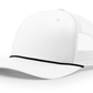 Richardson Headwear One Size / White/Black Richardson - Five-Panel Trucker Rope Cap