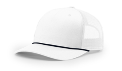 Richardson Headwear One Size / White/Navy Richardson - Five-Panel Trucker Rope Cap
