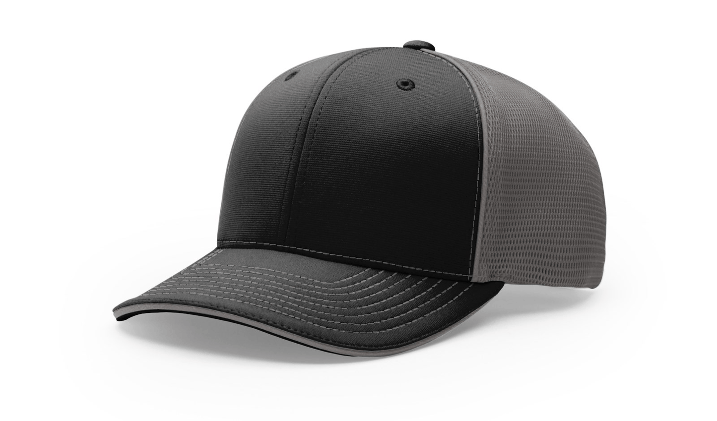 Richardson Headwear S/M / Black/Charcoal Split Richardson - Pulse Sportmesh R-Flex Cap