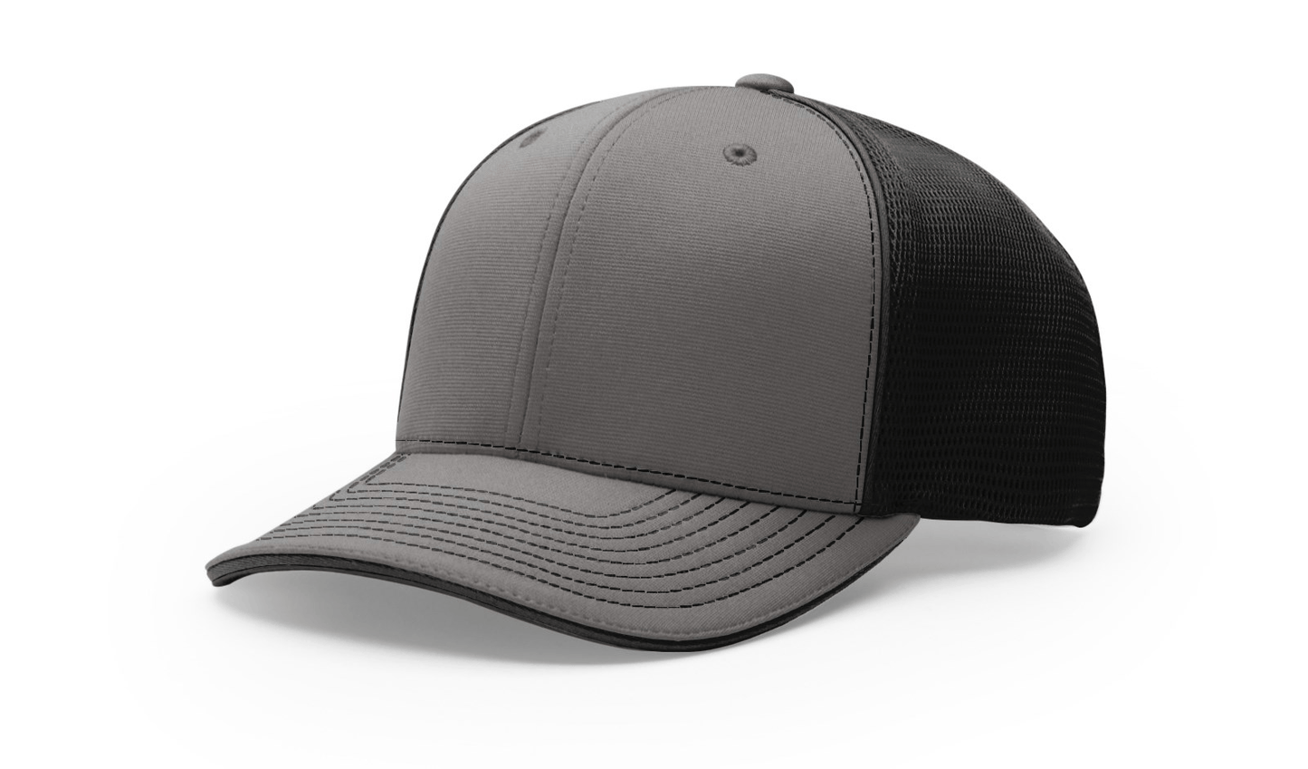 Richardson Headwear S/M / Charcoal/Black Split Richardson - Pulse Sportmesh R-Flex Cap
