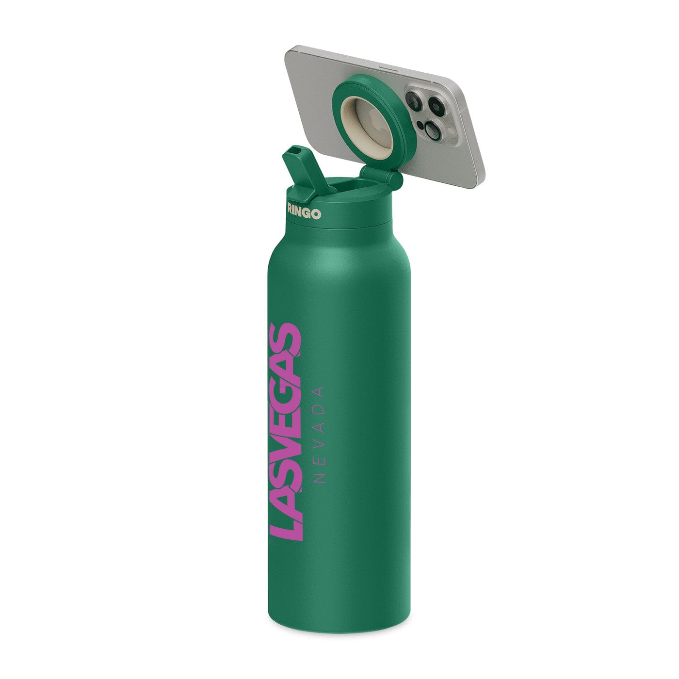 RINGO Drinkware 32oz / Green RINGO - Pro-Water Bottle 32oz w/ Magnetic Booster Ring
