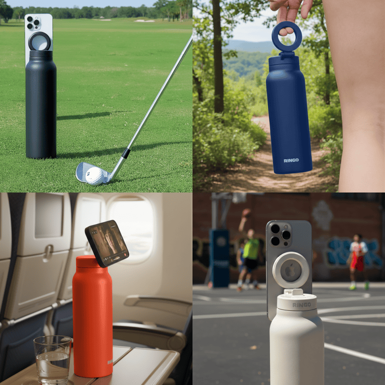 RINGO Drinkware RINGO - Pro-Water Bottle 24oz w/ Magnetic Booster Ring