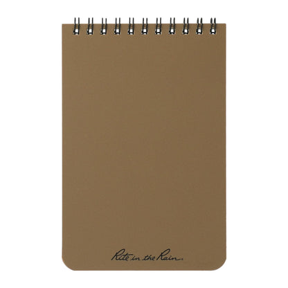 Rite in the Rain Journals & Notebooks One Size / Tan Rite in the Rain - 4" x 6" Top Spiral Notebook