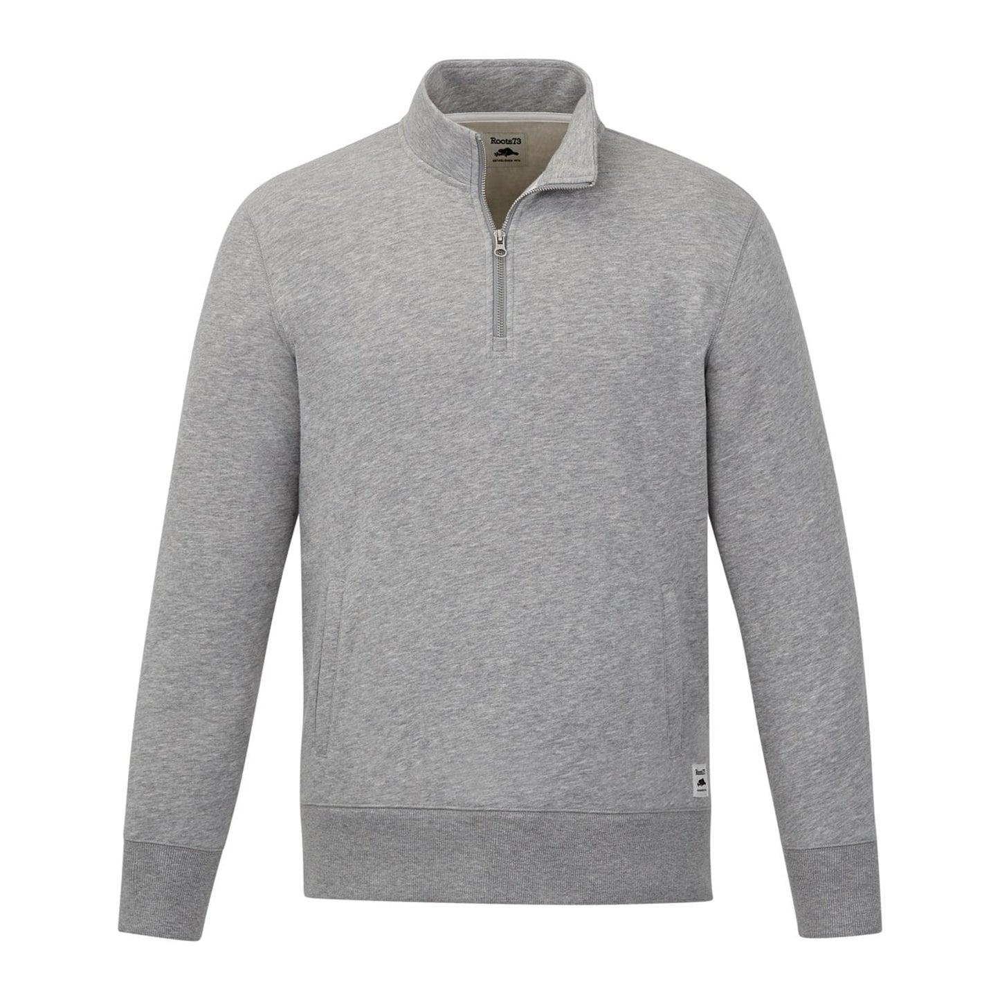 Roots Layering S / Grey Mix Roots73 - Men's PADDLECREEK Quarter-Zip Pullover