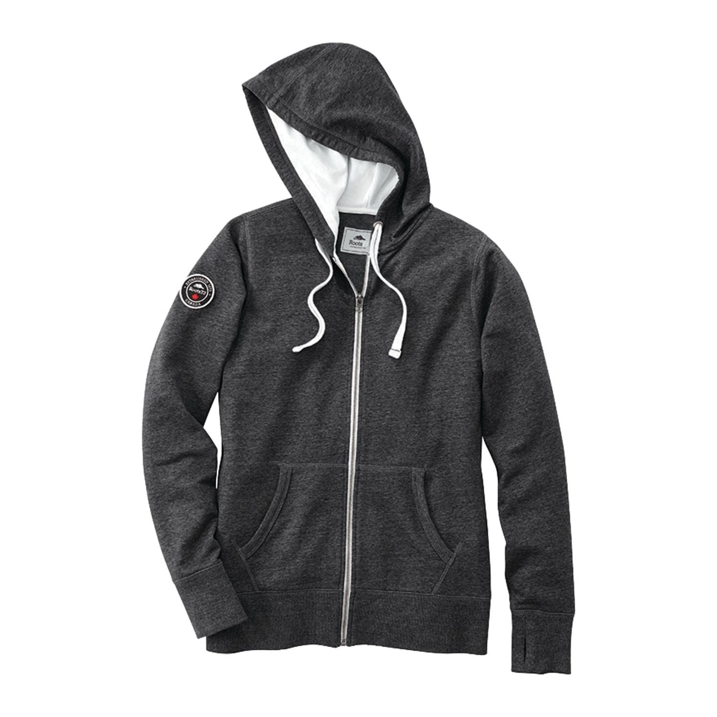 Roots Sweatshirts XS / Black Smoke Heather Roots73 - Women's SANDYLAKE French Terry Full Zip Hoody