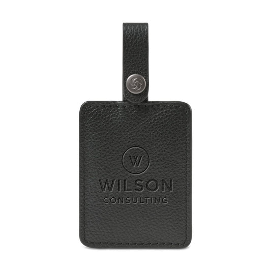 Samsonite Bags One Size / Black Samsonite - Leather Bag Tag