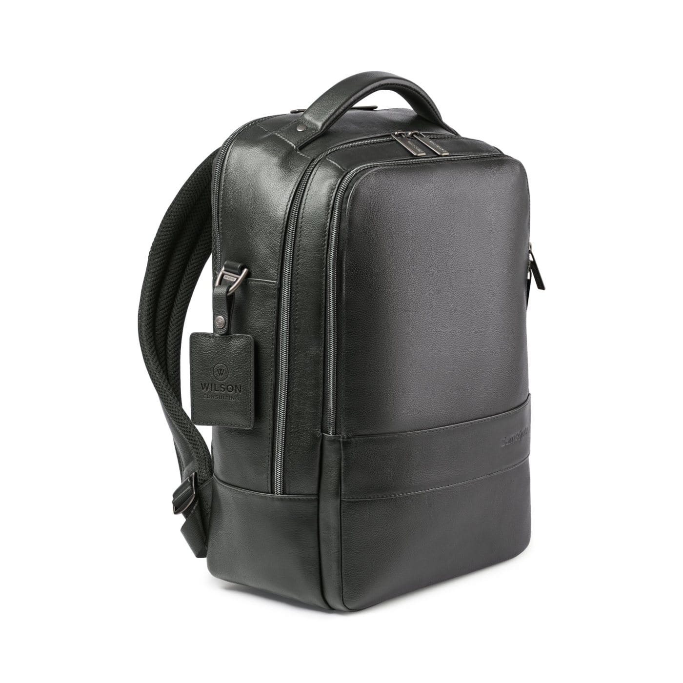 Samsonite Bags One Size / Black Samsonite - Leather Laptop Backpack