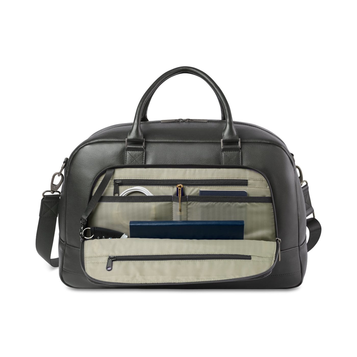 Samsonite Bags One Size / Black Samsonite - Leather Weekender Bag
