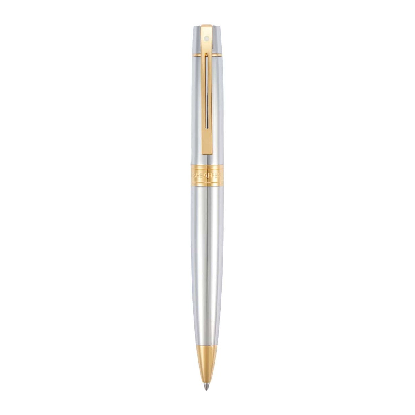Sheaffer Writing Instruments One Size / Silver Sheaffer - 300 Ballpoint Pen w/ Leather Pouch