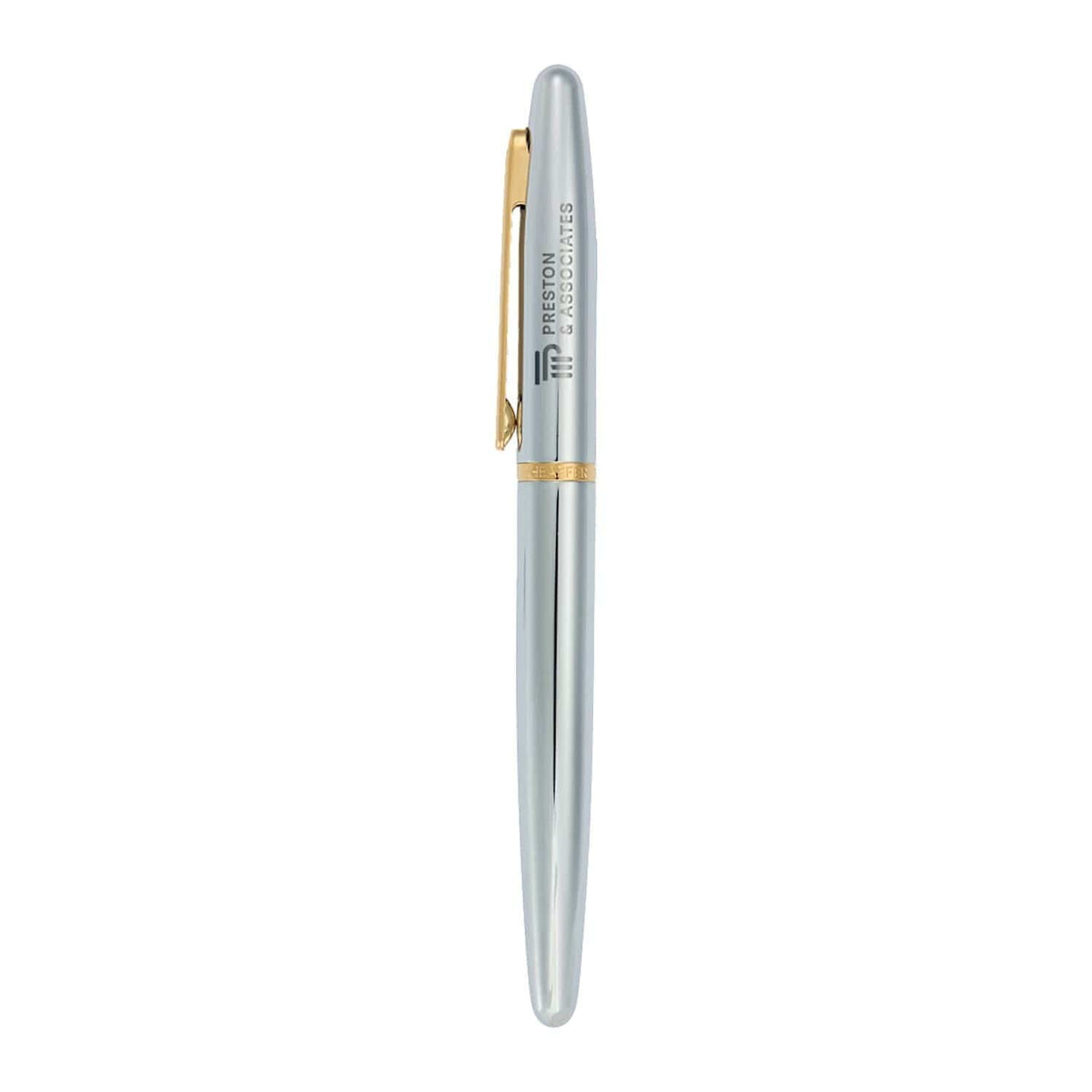 Schaefer Writing Sheaffer - VFM Polished Chrome with Gold Roller Ball – Threadfellows