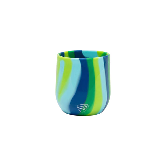 SiliPINT Drinkware 12oz / Sea Swirl Silipint - Wine Glass 12oz