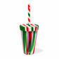 SiliPINT Drinkware 16oz / Poinsettia Silipint - Straw Tumbler 16oz