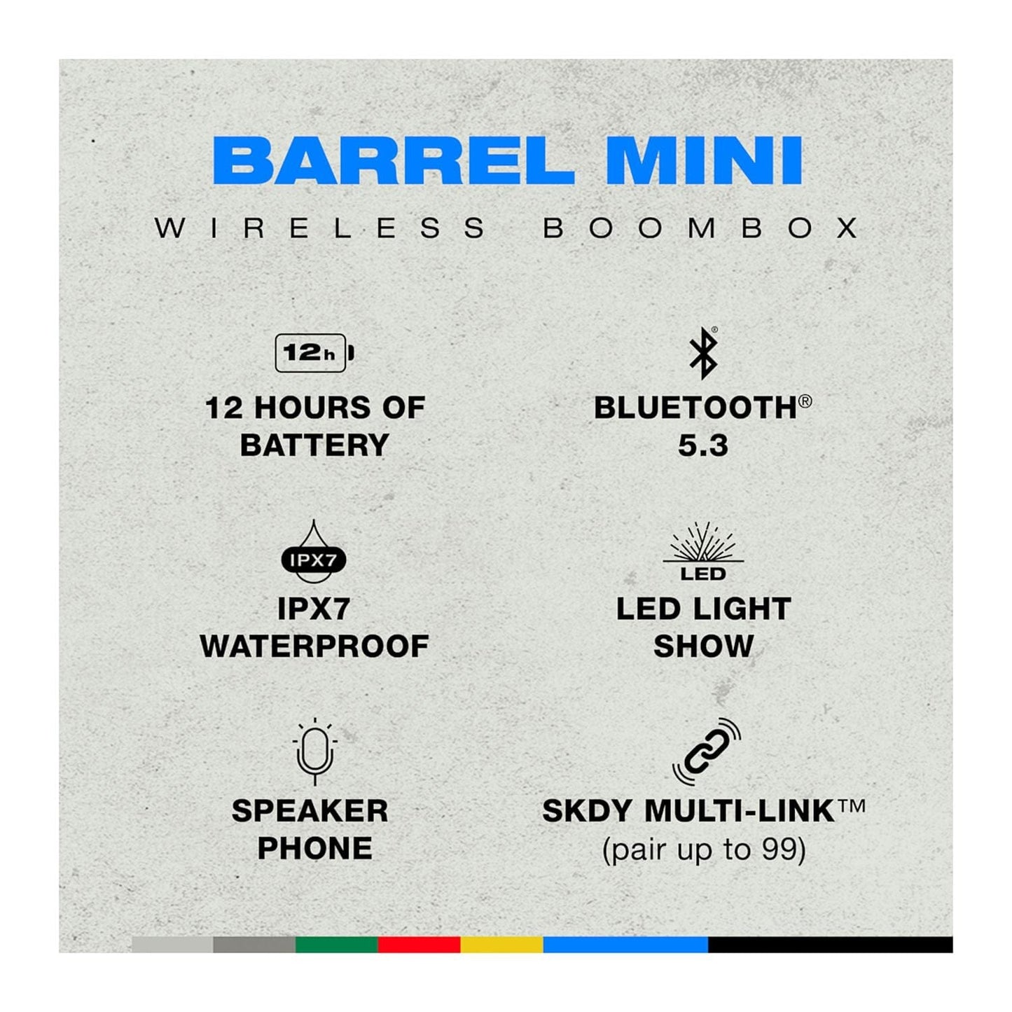 Skullcandy Electronics One Size / Black Skullcandy - Barrel Mini Party Speaker