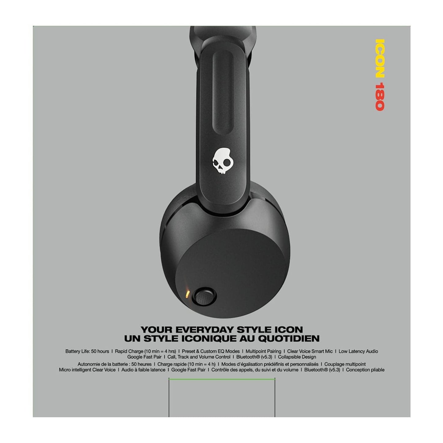 Skullcandy Electronics One Size / Black Skullcandy - Icon 180 Bluetooth Headphones
