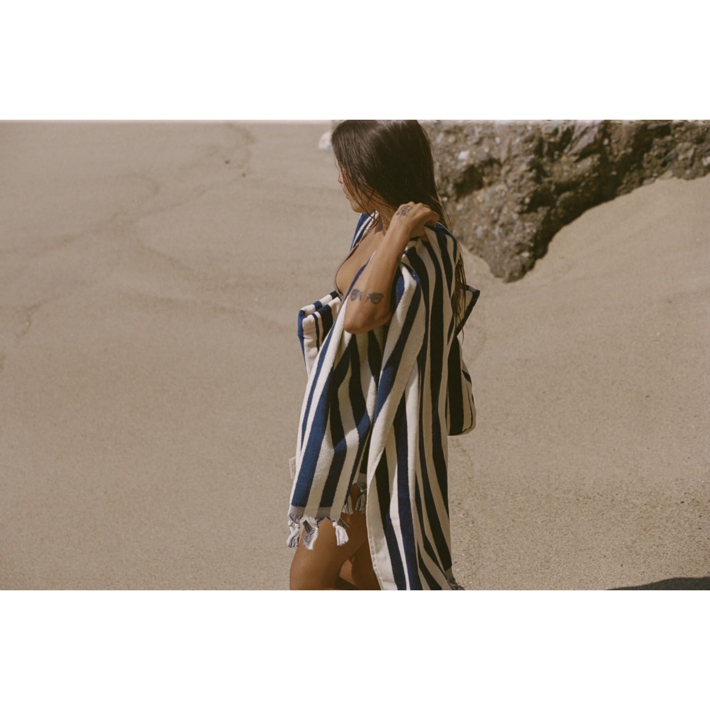 Slowtide Blankets & Towels One Size / Blue Slowtide - Cabana Fringe Premium Terry Towel