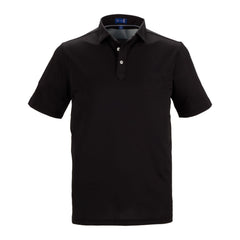 STITCH Polos S / Black STITCH - Men's Solid Short Sleeve Pique Polo