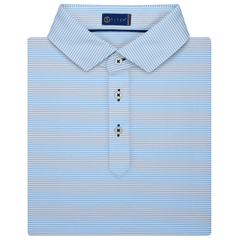 STITCH Polos S / Bluebell STITCH - Men's Atlantic Stripe Polo