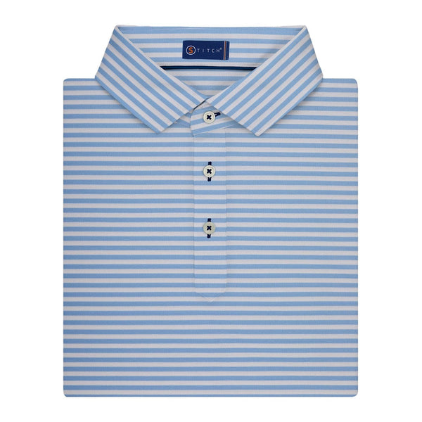 STITCH Polos S / Bluebell STITCH - Men's Club Stripe Polo