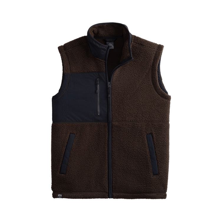 Storm Creek Men's Warm-Up Colorblock Sherpa Fleece Vest