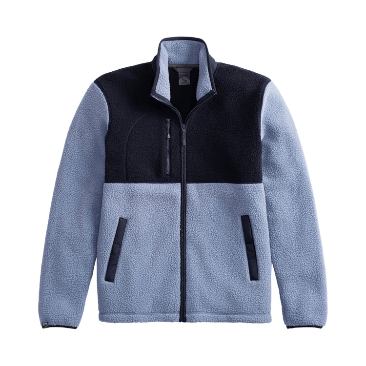Storm Creek Fleece S / Shadow Grey/Navy Storm Creek - Men's Warm-Up Colorblock Sherpa Fleece Jacket
