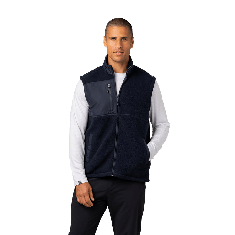 Storm Creek Fleece Storm Creek - Men's Warm-Up Colorblock Sherpa Fleece Vest