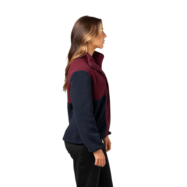 Storm Creek Fleece Storm Creek - Women's Warm-Up Colorblock Sherpa Fleece Jacket