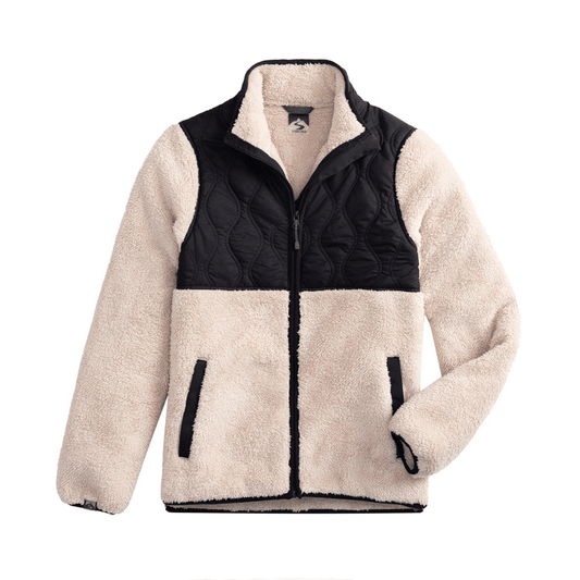 Storm Creek Fleece XS / Sand/Black Storm Creek - Women's Quilted Teddy Fleece Jacket