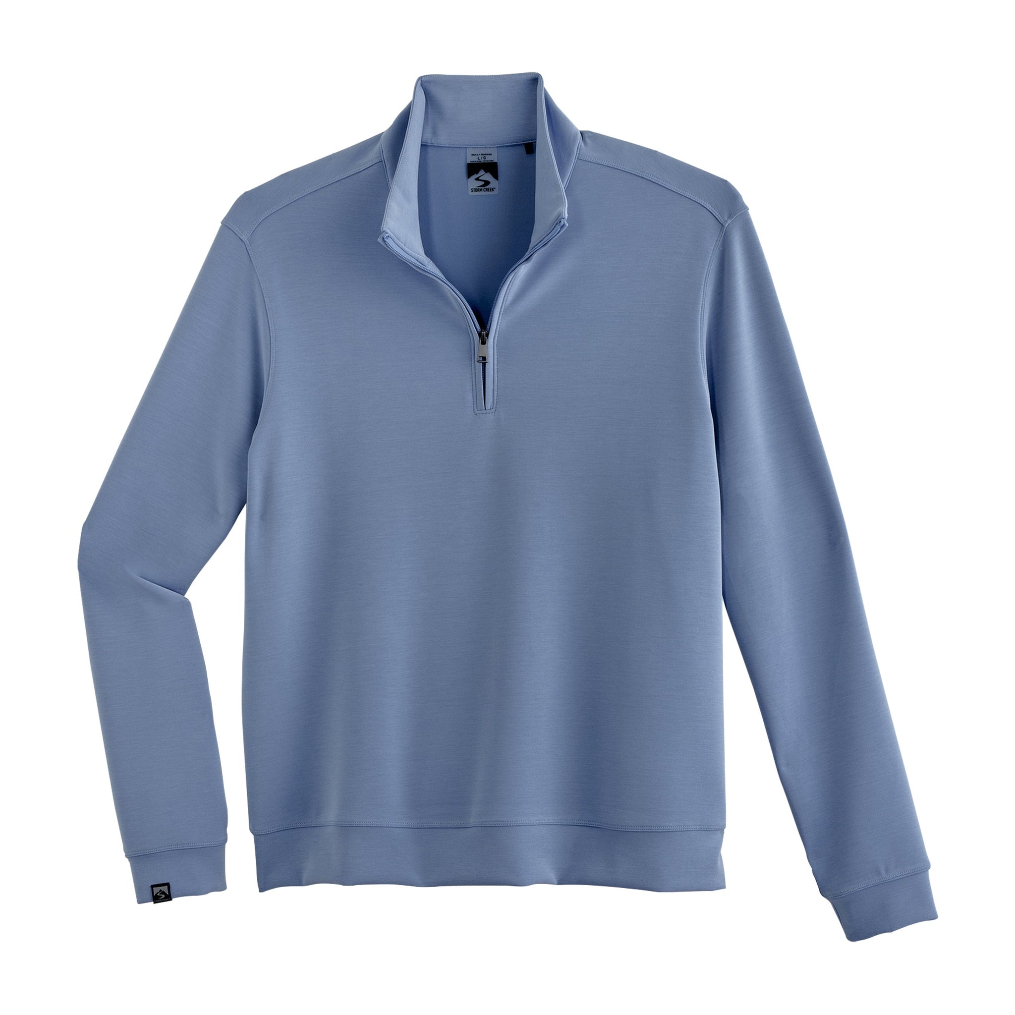 Storm Creek Layering S / Sky Blue Storm Creek - Men's Comfort Zone Modal Blend Quarter-Zip