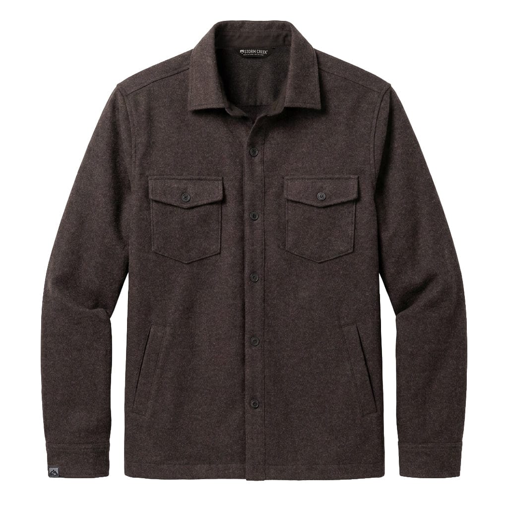 Storm Creek Outerwear S / Espresso Storm Creek - Men's Daybreak Wool-Like Shirt Jacket