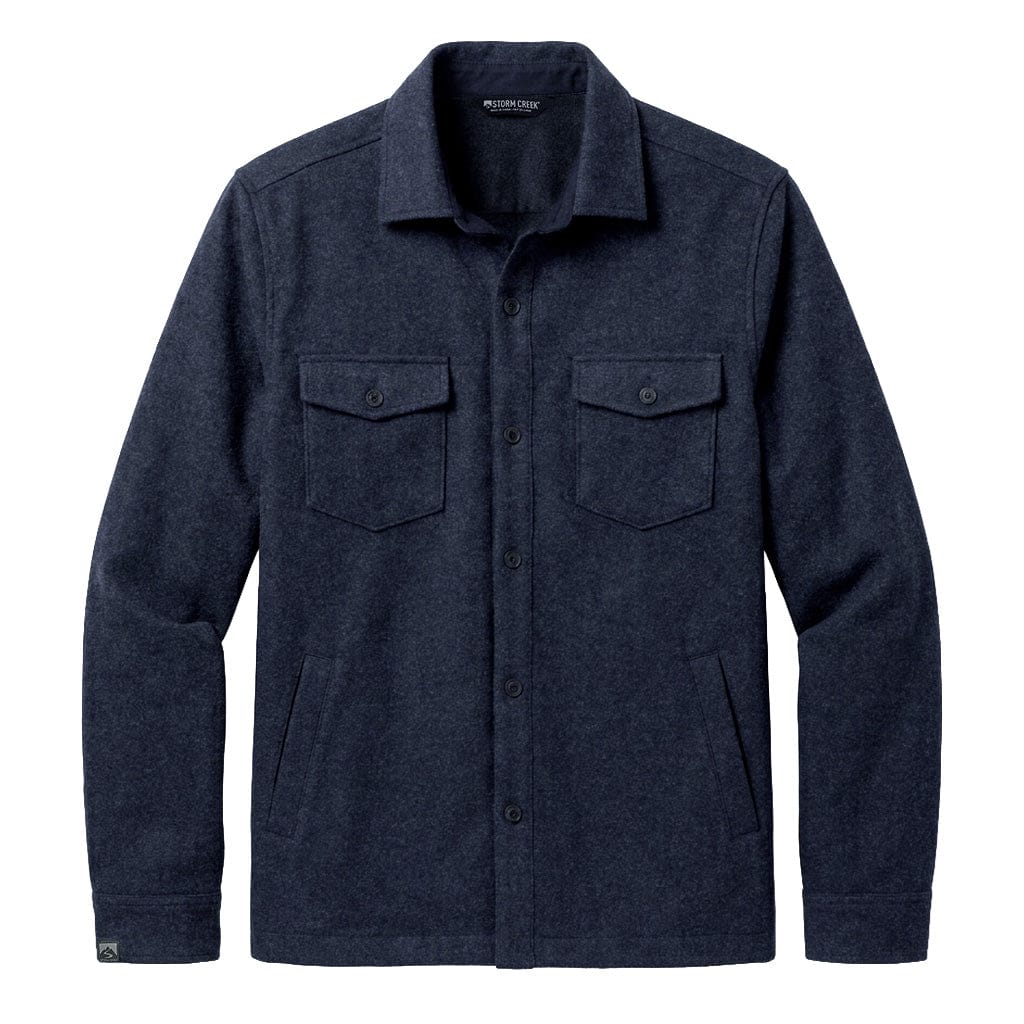 Storm Creek Outerwear S / Navy Blue Storm Creek - Men's Daybreak Wool-Like Shirt Jacket