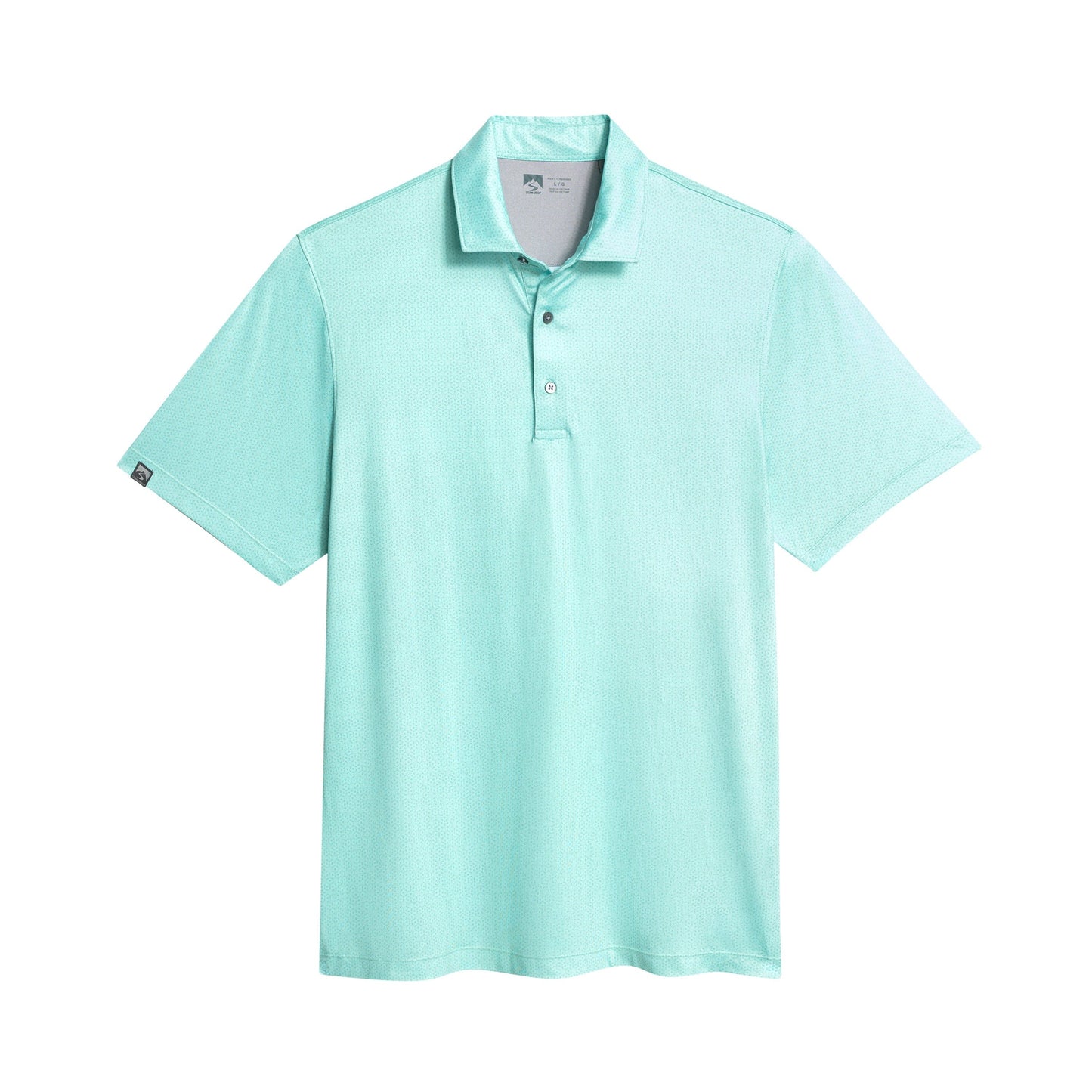 Storm Creek Polos Aqua Green / S Storm Creek - Men's Vacationer Printed Short Sleeve Polo