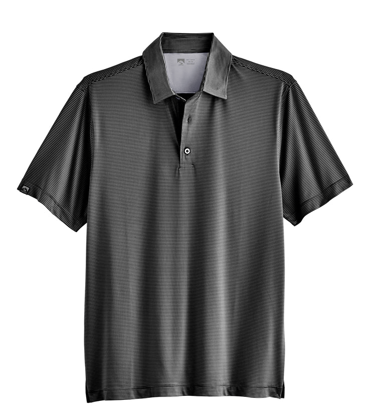Storm Creek Polos S / Black Storm Creek - Men's Optimist II Microstripe Short Sleeve Polo